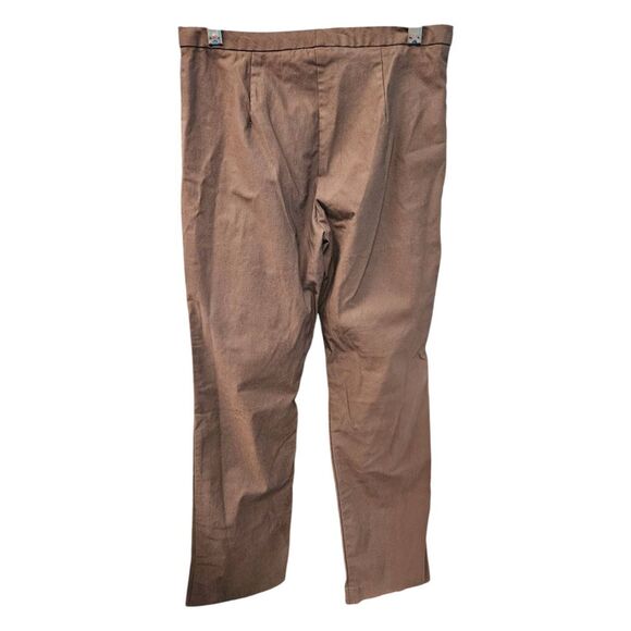Anthropologie Brown Straight Pants Womens Size 4 - Picture 3 of 6
